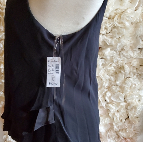 Nwt established 1962 diamond crusted sleeveless black layered top - Picture 5 of 11